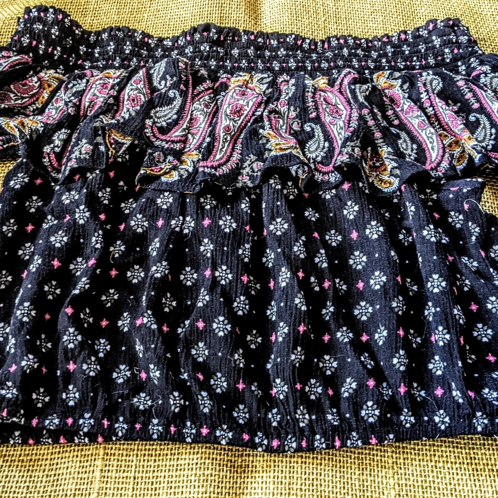Cute Sweet Summer Hippie Vibes Ruffle Crop Top Fun - Picture 5 of 14